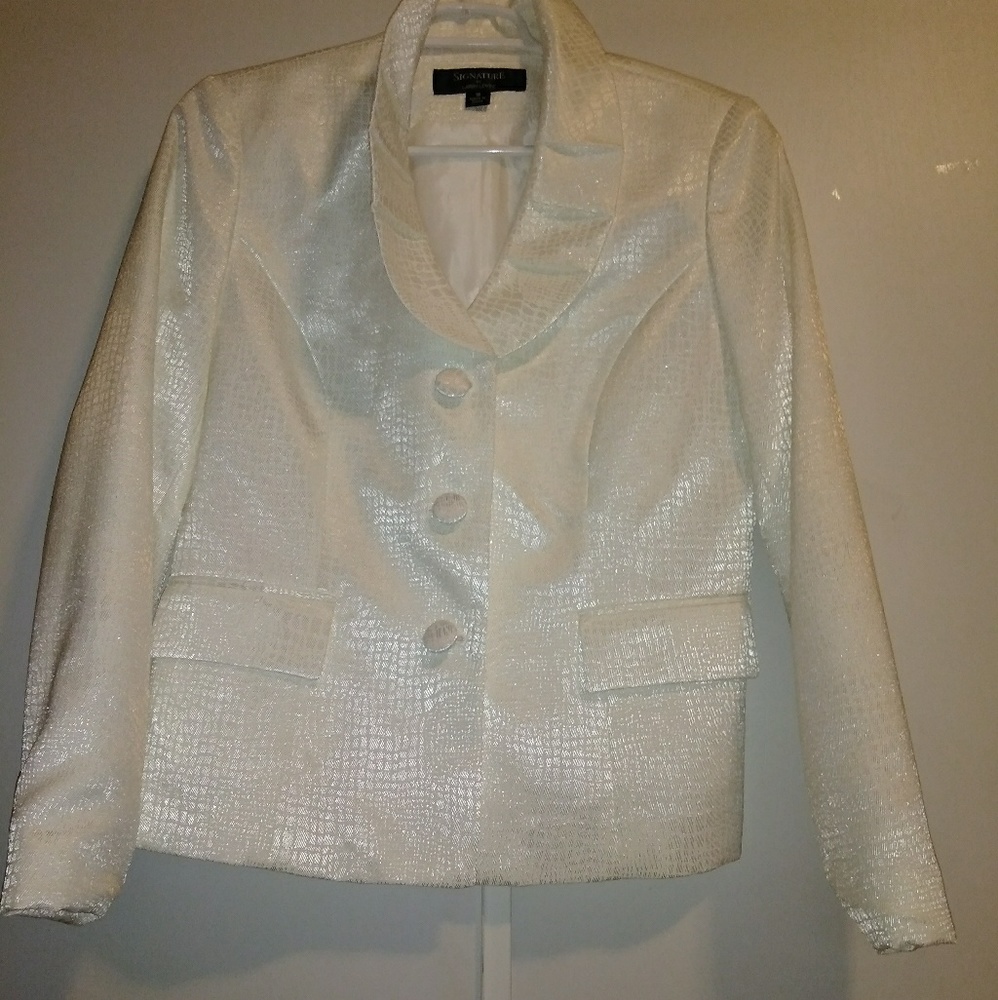 Alfred levine blazer size 12 Victorian collar nwot